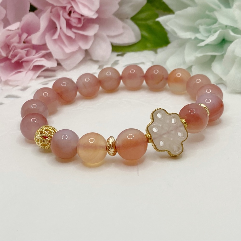 Nature Agate & Jade Bracelet